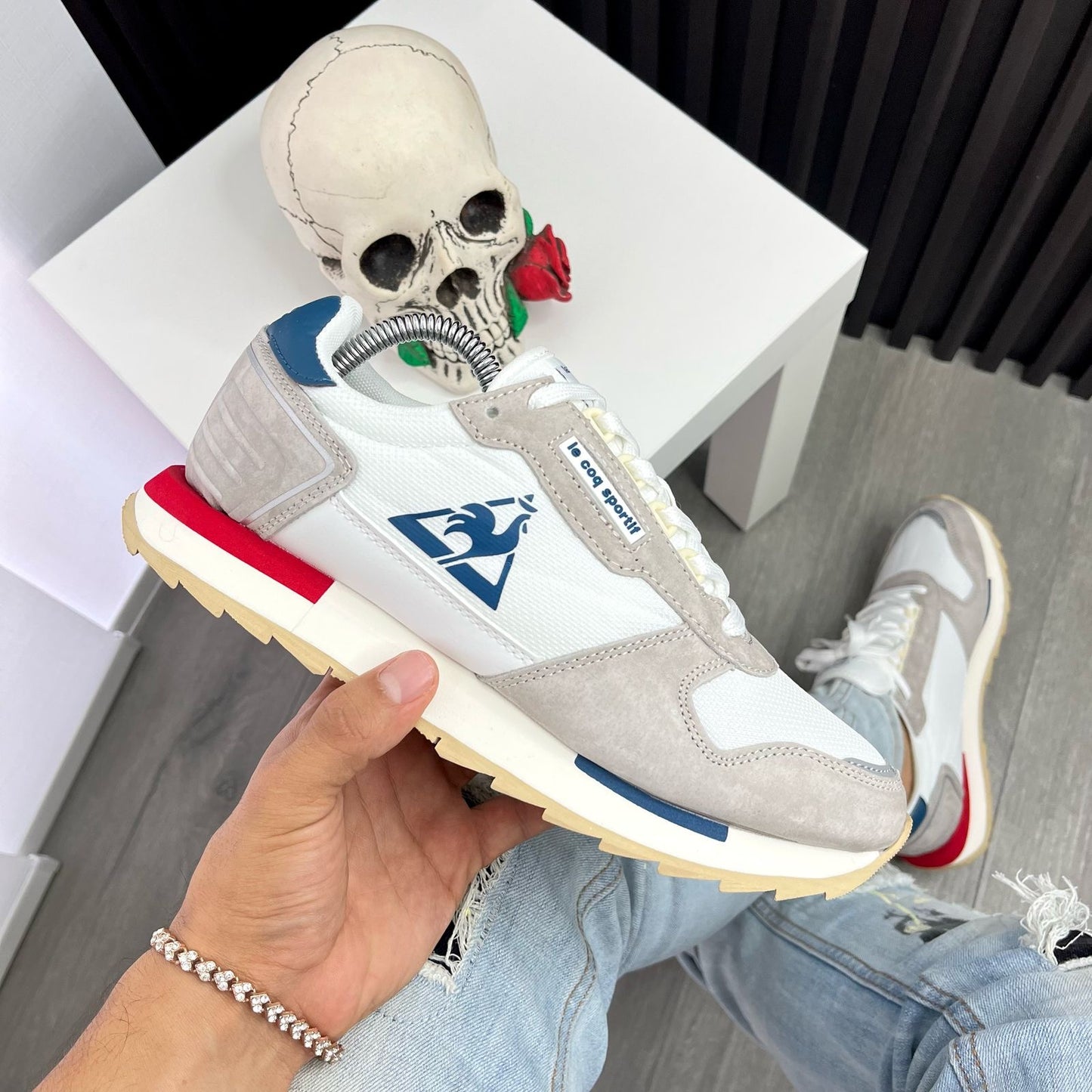 LE COQ SPORTIF BLANCO AZUL