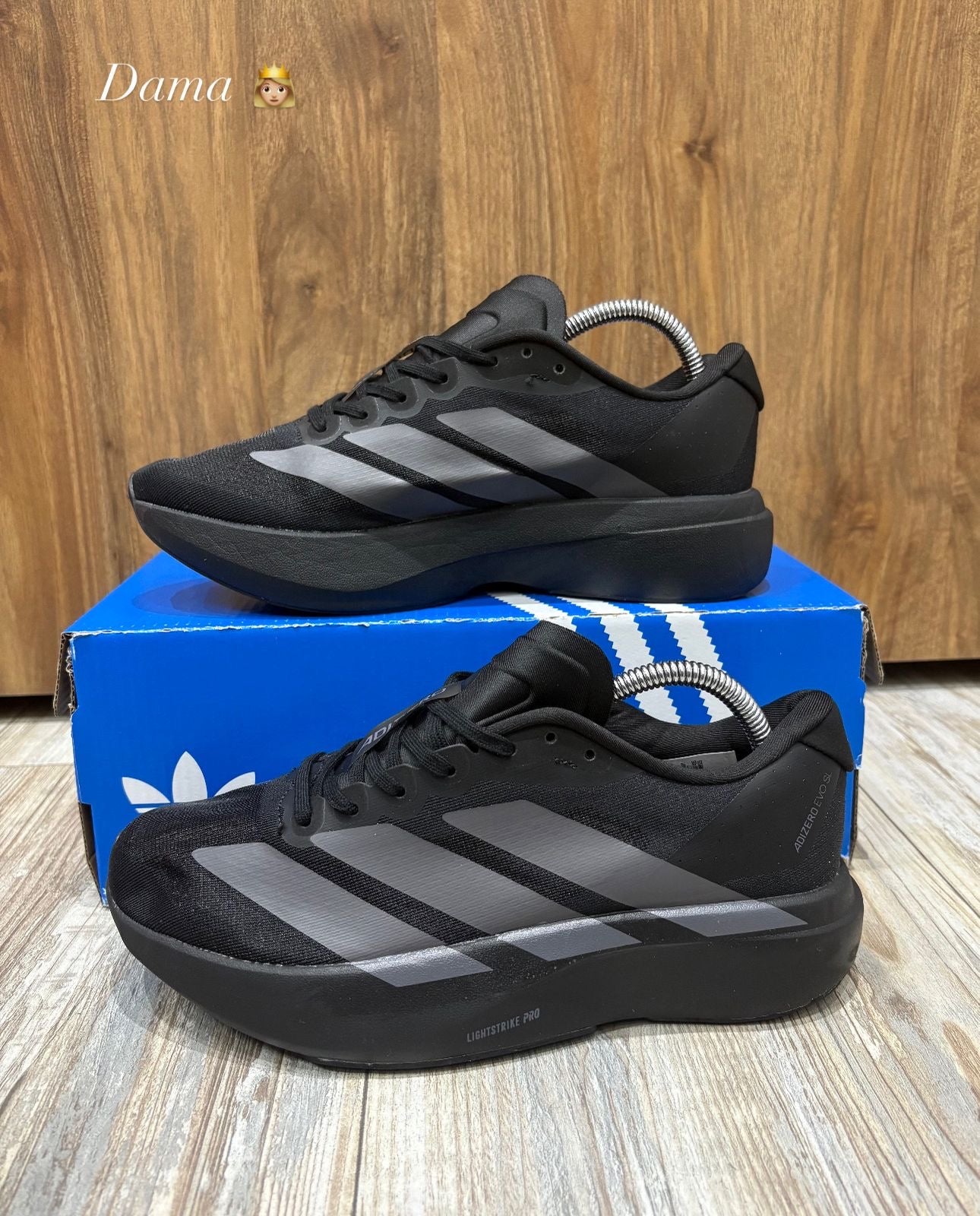 ADIDAS ADIZERO EVO SL NEGRO GRIS