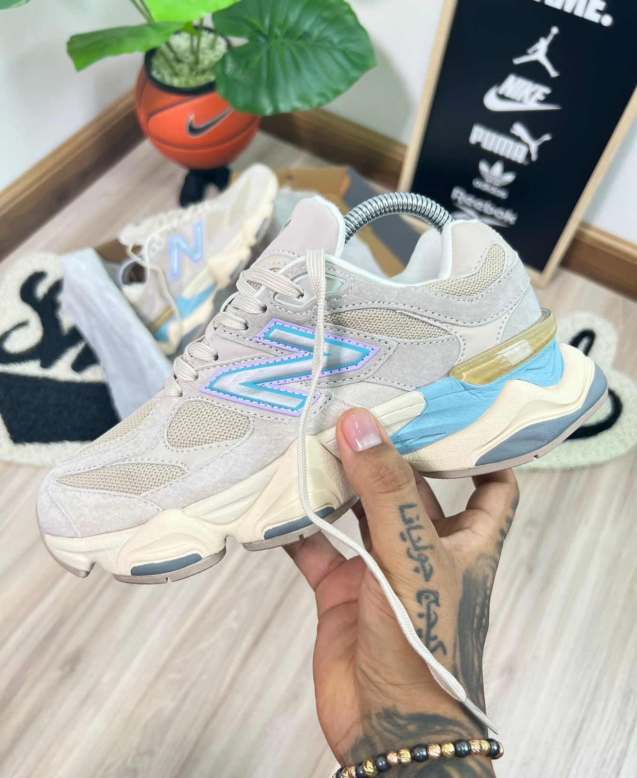 NEW BALANCE 9060 BEIGE AZUL