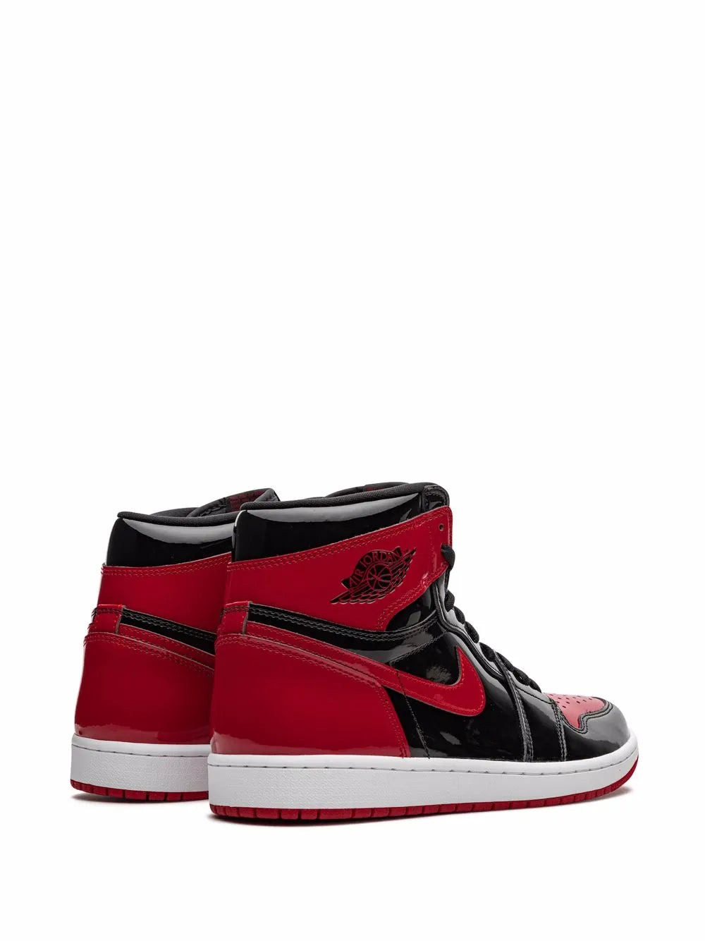JORDAN RETRO 1 ROJO NEGRO CHAROL