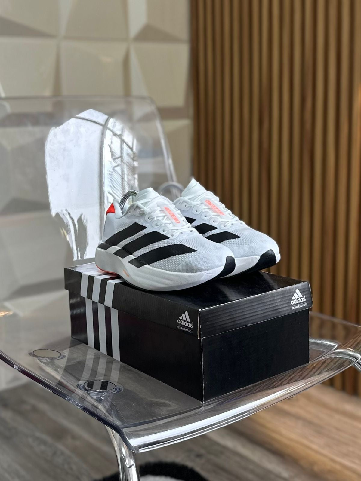 ADIDAS ADIZERO EVO SL BLANCO NARANJA
