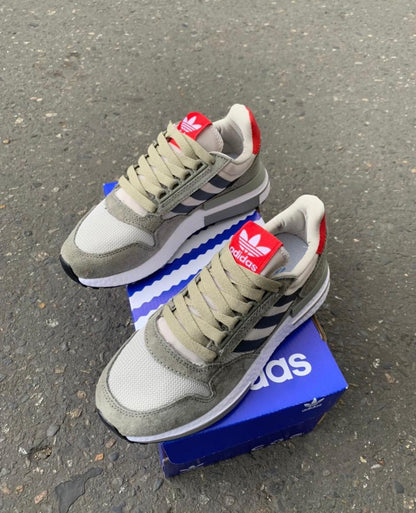 ADIDAS ZX500 GRIS ROJO