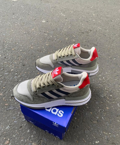 ADIDAS ZX500 GRIS ROJO