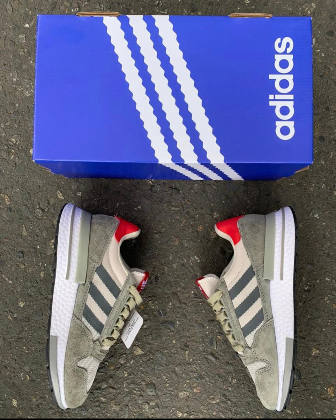 ADIDAS ZX500 GRIS ROJO