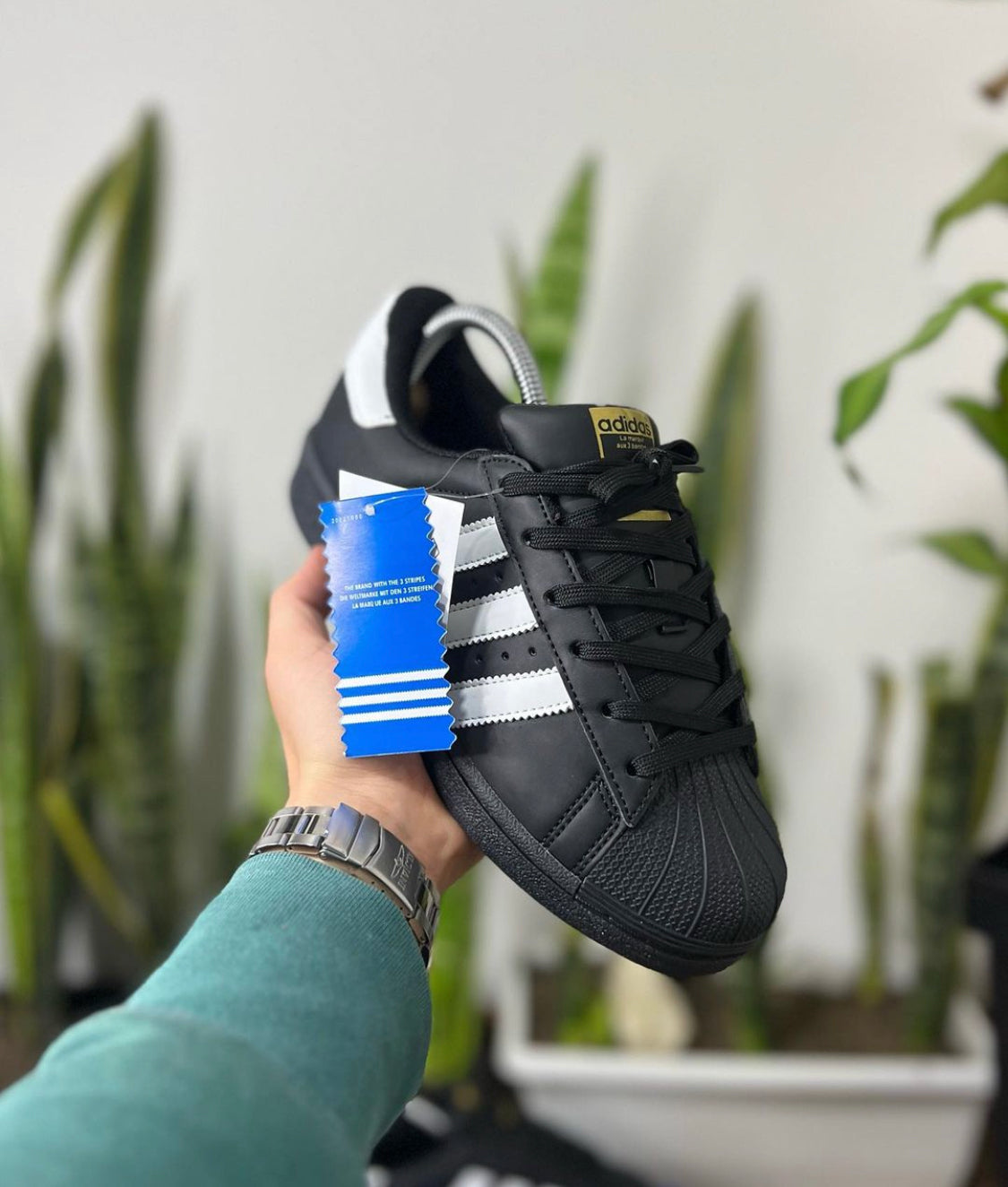 ADIDAS SUPER STAR NEGRO L BLANCAS