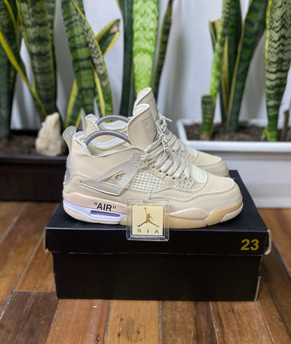 JORDAN RETRO 4 BEIGE OFF WHITE