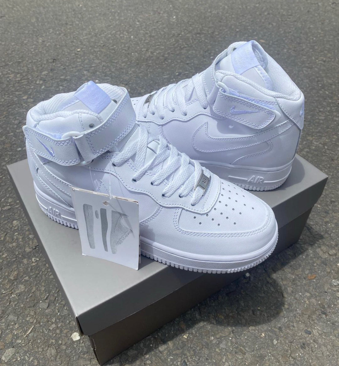 NIKE AF1 CLASICOS BLANCOS HIGHT