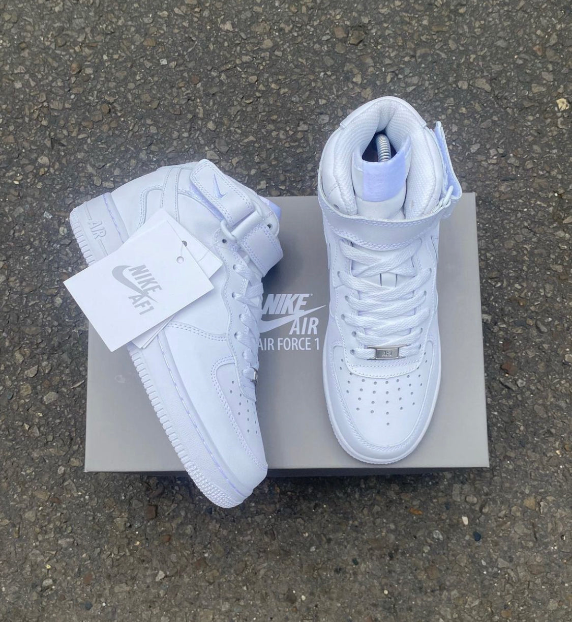 NIKE AF1 CLASICOS BLANCOS HIGHT