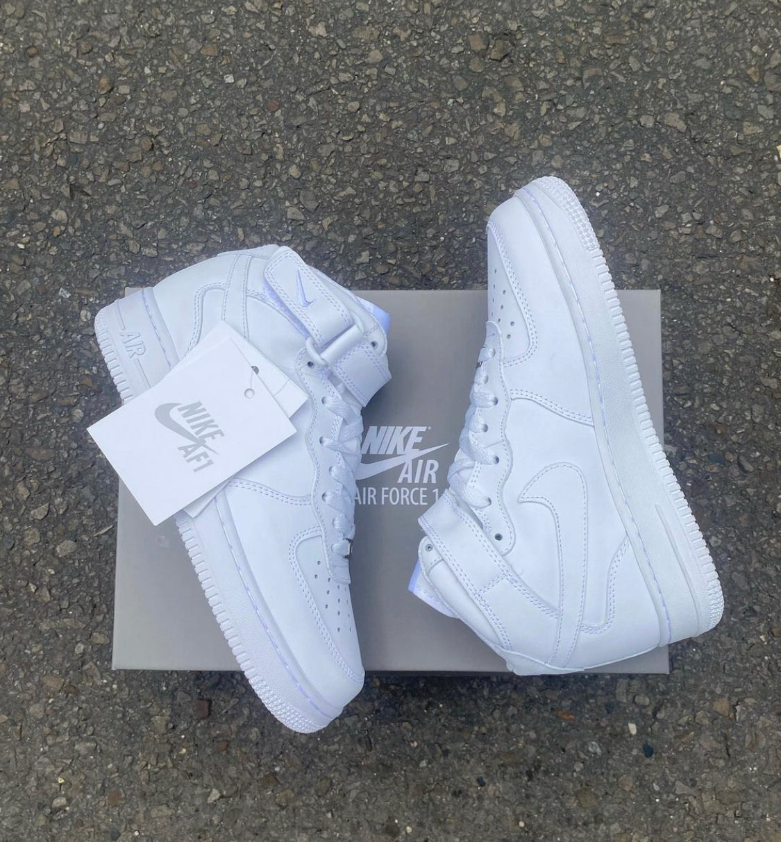 NIKE AF1 CLASICOS BLANCOS HIGHT