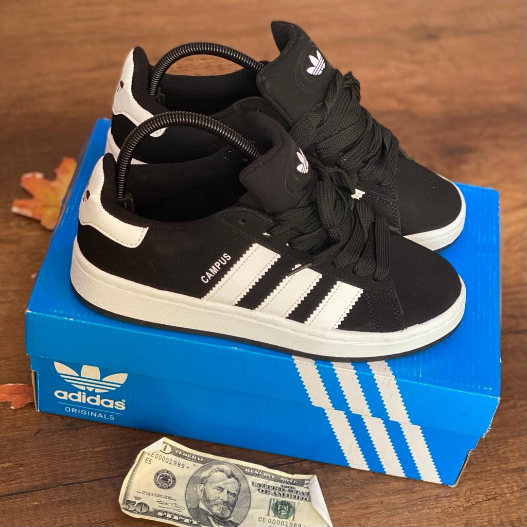 ADIDAS CAMPUS NEGRO L BLANCA